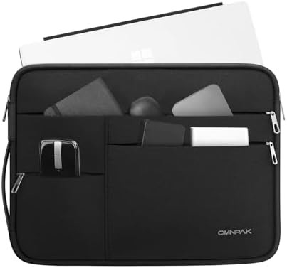 13-14 inçlik MacBook Pro için uygundur, el ve aksesuar cebesi olan geri dönüştürülmüş PET dizüstü bilgisayar taşıma çantası