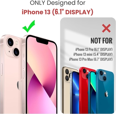 iPhone 13 kılıfı, 7 kartlı fermuarlı cüzdan, deri manyetik flip-flop bileklik
