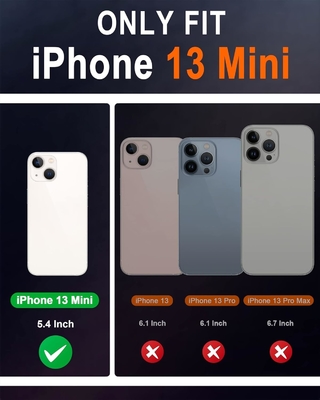 Deri cüzdan katlanabilir kılıf Manyetik mühür RFID engelleme kart yuvası tutucusu iPhone 13 ile uyumlu tamamen korunan kılıf