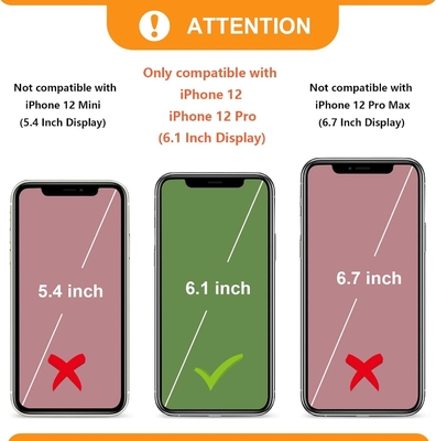 iPhone 12/12 Pro crossbody çantası, RFID korumalı PU deri kemer koltuk kart yuvası ile Kırık çanta bilek kemer iplik