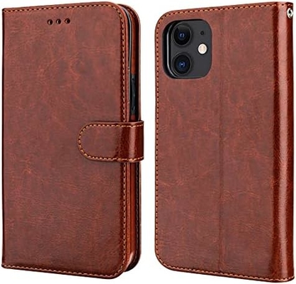 Kart tutucu ile iPhone 12/Pro cüzdan kağıdı ile uyumlu PU deri dayanıklı şok geçirmez bileklik kemeri 6,1 inçli klem kabuk