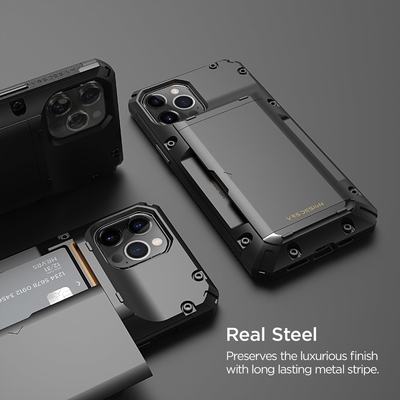 iPhone 12 Pro Max için [4 kart]Premium sağlam kredi kartı yuvası cüzdan iPhone 12 Pro Max için 6.7 inç