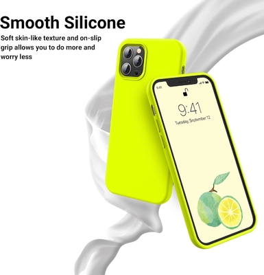 iPhone 12 Pro Max Kasa, Askeri Sınıf Koruma, Şok geçirmez Silikon, Parmak izi ve kayma karşıtı, Telefon Kasa