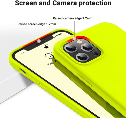 iPhone 12 Pro Max Kasa, Askeri Sınıf Koruma, Şok geçirmez Silikon, Parmak izi ve kayma karşıtı, Telefon Kasa