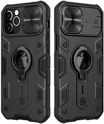 iPhone 12 Pro Max Kutusu, Kamera Kapağı ve Kickstand, Görevli Askeri Sınıf Zırh Koruma Kapağı,