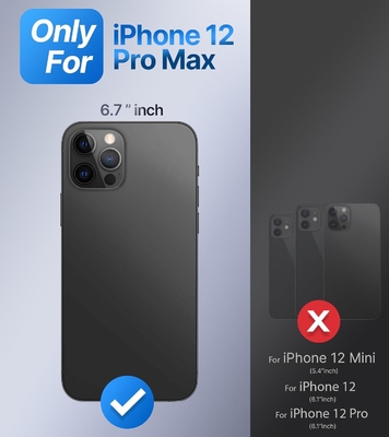 iPhone 12 Pro Max için kalkanlar Stand ile, Telefon Kaseyi Çift Halı Sahibi ile Açık [Ayarlanabilir &amp; Katlanabilir]