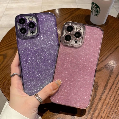 iPhone 12 Pro Max şeffaf kasa tasarımı, yerleşik parlak lüks parlak kağıt, pop ve güzel