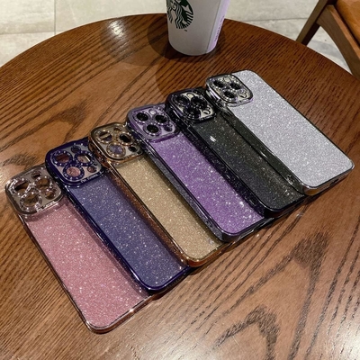 iPhone 12 Pro Max şeffaf kasa tasarımı, yerleşik parlak lüks parlak kağıt, pop ve güzel