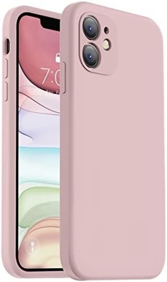 iPhone 11 Kutusu ile uyumlu, Yükseltilmiş Sıvı Silikon [Kavre Kenarları] [Yumuşak Yıkılma Karşıtı Mikrofiber Kaplama]