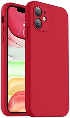 iPhone 11 Kutusu ile uyumlu, Yükseltilmiş Sıvı Silikon [Kavre Kenarları] [Yumuşak Yıkılma Karşıtı Mikrofiber Kaplama]