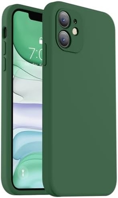iPhone 11 Kutusu ile uyumlu, Yükseltilmiş Sıvı Silikon [Kavre Kenarları] [Yumuşak Yıkılma Karşıtı Mikrofiber Kaplama]