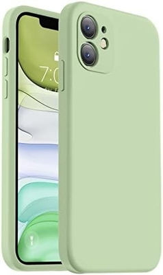 iPhone 11 Kutusu ile uyumlu, Yükseltilmiş Sıvı Silikon [Kavre Kenarları] [Yumuşak Yıkılma Karşıtı Mikrofiber Kaplama]