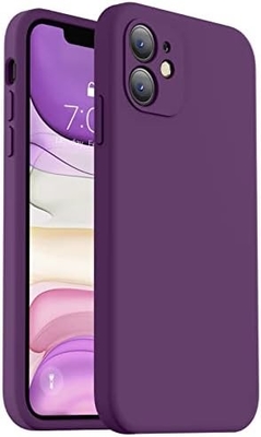 iPhone 11 Kutusu ile uyumlu, Yükseltilmiş Sıvı Silikon [Kavre Kenarları] [Yumuşak Yıkılma Karşıtı Mikrofiber Kaplama]