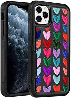 5'te 1 iphone 15 Plus için, 2 paket ekran koruyucusu + 2 paket kamera lens koruyucusu ile, ağır görevli sağlam sağlam