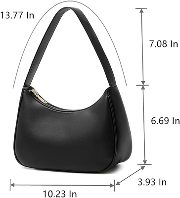 Kadınlar için omuz çantaları, sevimli Hobo Tote el çantası Mini Küpçel Çanta Fermuarlı