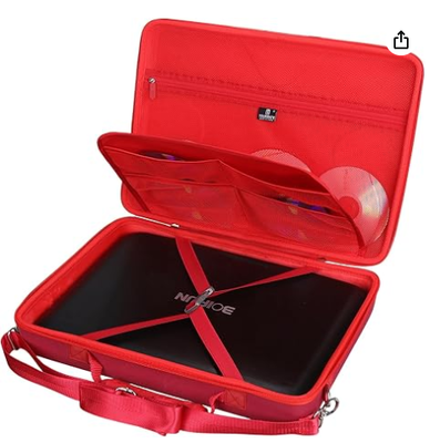BOIFUN/POFOTO/YOTON 17.5" 16.9" 15.5" Taşınabilir DVD Oynatıcı, PJGCWB 16.9" POFOTO 15.7" Taşınabilir EVA Kutusu için Sert Saklama Çantası (Sadece Kutu)