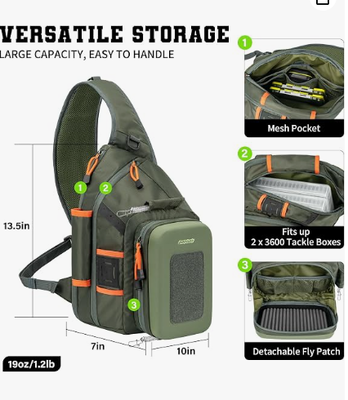 Balıkçılık Sırt Çantası Çalışma İstasyonu ve Ağ Sahibi ile Çanta Çantası 2 x 3600 çanta kutusuna kadar sığar, MOLLE Sistemi, EVA Hardshell Hafif Dış Paketi