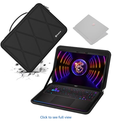 16 inç MSI Raider GE68 HX 14V için sert EVA Koruyucu Kasa.