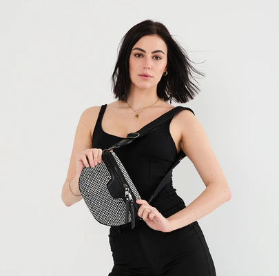 Kai Rhinestone Kuşak Çantası