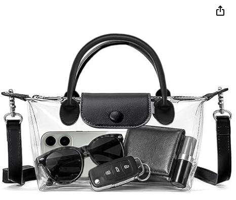 Kadınlar için açık çanta, Stadyum onaylı Crossbody el çantaları, Konserler ve Spor etkinlikleri için Stadyum çantaları