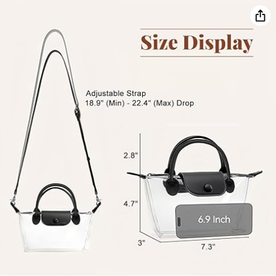 Kadınlar için açık çanta, Stadyum onaylı Crossbody el çantaları, Konserler ve Spor etkinlikleri için Stadyum çantaları