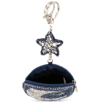 Starry Night Coin Purse Coin Purse Key ring and easy open trigger hook Beaded coin small bags