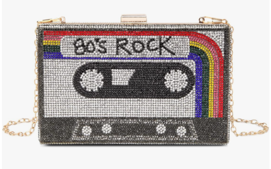 Kadınlar Retro Crossbody Çantası Rhinestone Eğlenceli Eşsiz Akşam Çantaları Kadınlar İçin