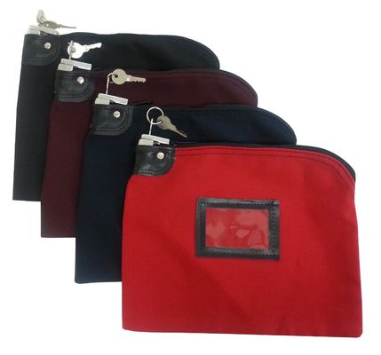 Toz Geçirmez 70D Naylon Fermuarlı Banka Çantaları Kabartma Logosu Fermuarlı Bozuk Para Cüzdanı