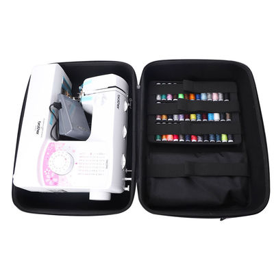 Şok geçirmez EVA Araç Kutusu Çıkarılabilir Alt Yastık Dikiş Makinesi Taşıyıcı Kutusu EVA Araç Kutusu Dikiş Makinesi Kutusu Çıkarılabilir Trolley Dolly Tote Çıkarılabilir Alt Yastıkla