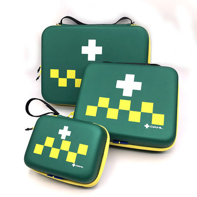 EVA sert kabuğu olan tıbbi sınıf ilk yardım çantası ve güvenli depolama için metal fermuar çekme