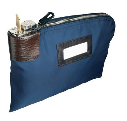 ODM OEM Canvas 11X6 inç Zippered Bank Deposit Bags With 2 Keys Canva Kilitleme Zipper Bank Deposit Bag With PVC Pocket With 2 Keys Zipper Bank Bags