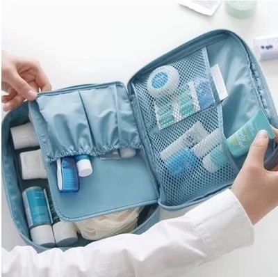 Bayanlar Erkekler Çift Seyahat Yıkama Torbası Kozmetik Depolama Çok Fonksiyonlu Su Geçirmez